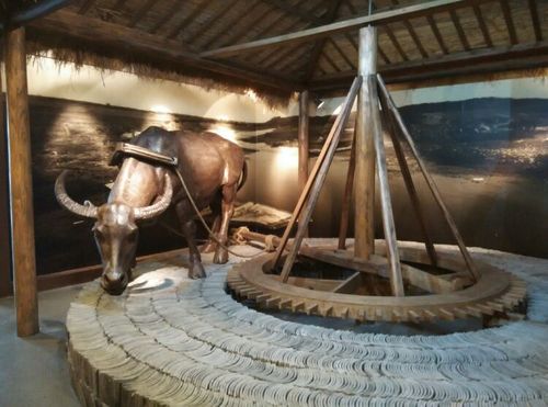 或用牛来拉水车