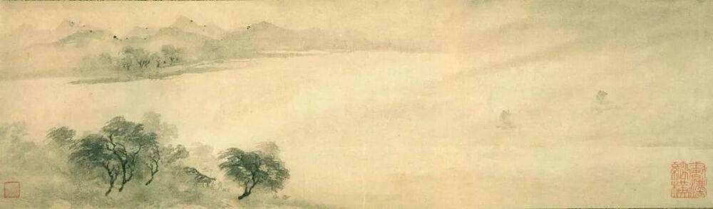 潇湘八景图之一牧溪南宋