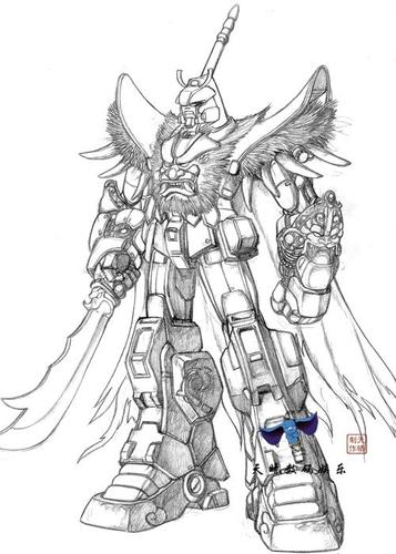 高达机甲简笔画