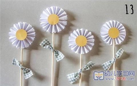可爱立体纸花立体翻花贺卡怎么制作雪之星花球折法