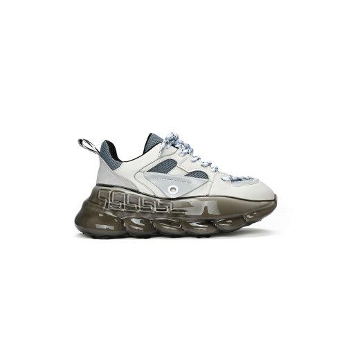 aquascutum/雅格狮丹男士米白色厚底老爹鞋