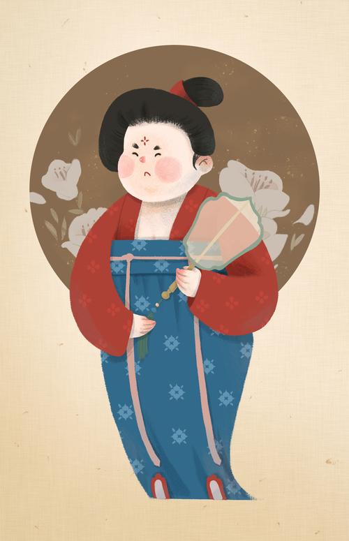 唐朝仕女图_许小路路__插画师作品_涂鸦王国gracg.com