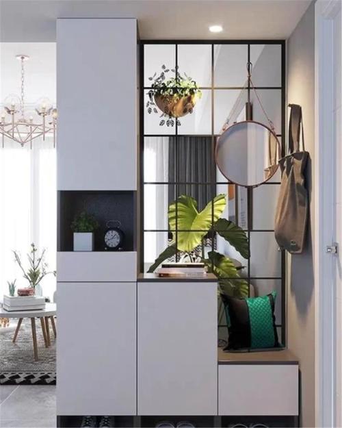 入户正对客餐厅一眼见光怎么办做好玄关柜和隔断这都不是事