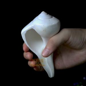 藏传密宗佛教佛堂供具 右旋海螺 白色七供法螺 八供礼佛供具 大号