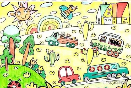 儿童画的几种基本构图法