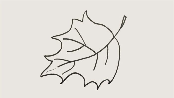 落叶怎么画_植物简笔画_简笔画大全