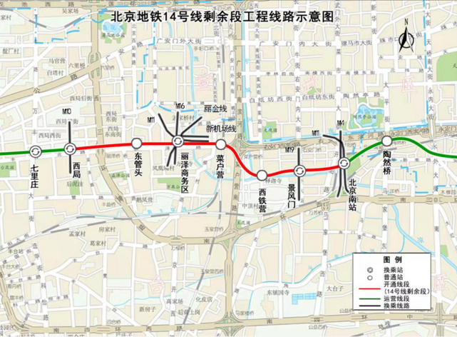 北京14号线剩余段,17号线南段,11号线西段开始空载试运行