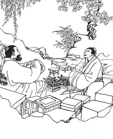 拜师学艺简笔画