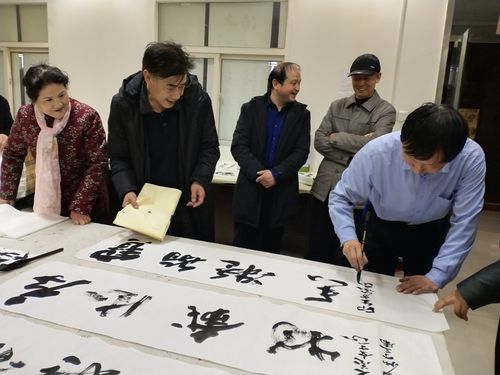 晋城市老年书画家协会己亥新春笔会活动