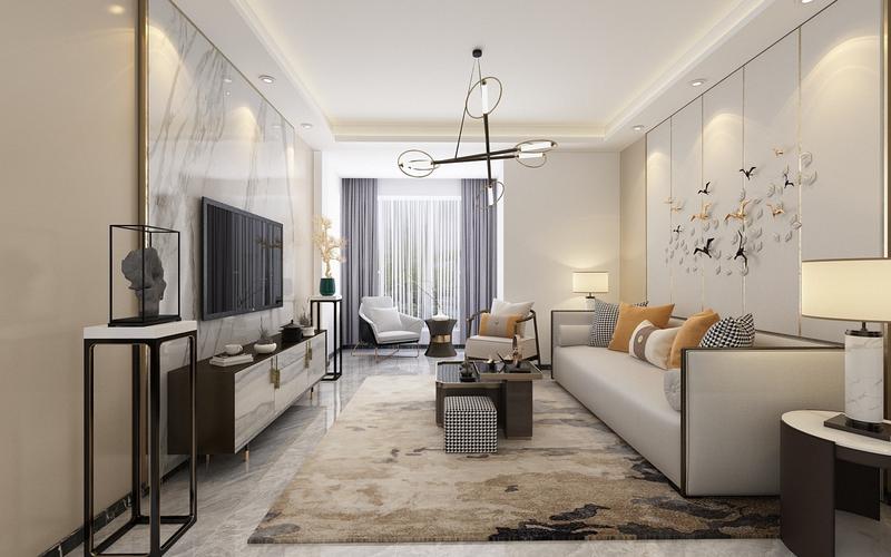 三室两厅一厨一卫的装修,新中式风格,整个家装完效果优雅,气质不凡