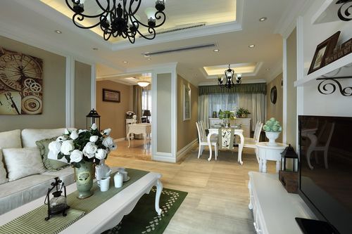 90平米房屋装修样板间效果图 田园风格装修样板间