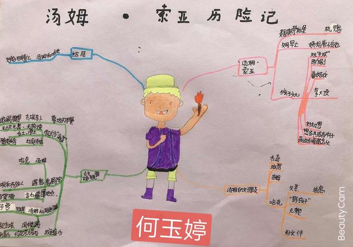 六2班《汤姆索亚历险记》思维导图作业图片集