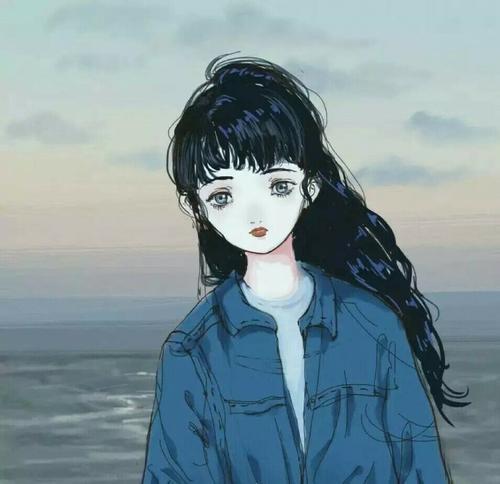 酷酷的女生头像卡通