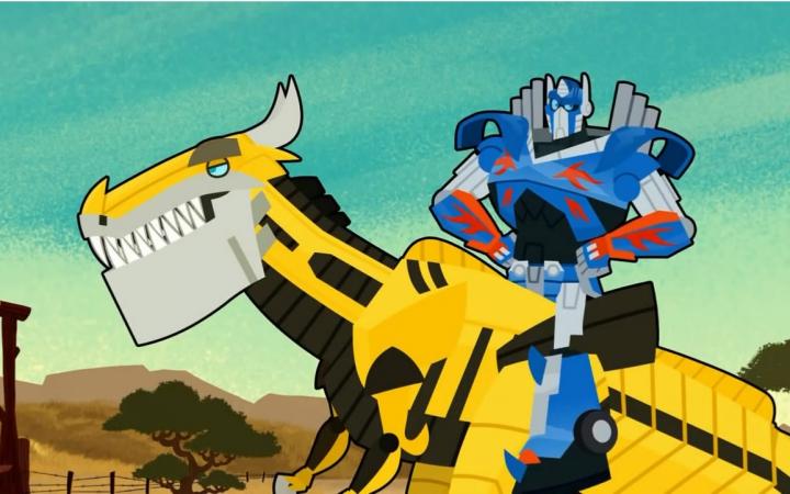 v=kyumfz3mwik 变形金刚官方的视频短片,很二次元的清奇画风,目测人物