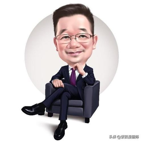 换一换你的微信头像吧老板手绘商务漫画头像西装革履高级感十足