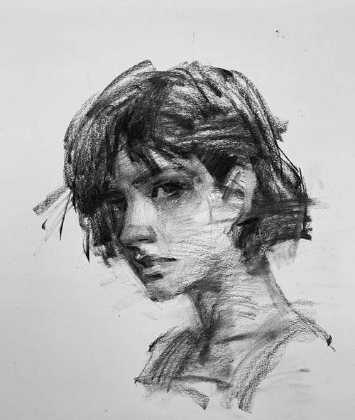 一年画7200张木炭条素描网友成功是留给疯子的