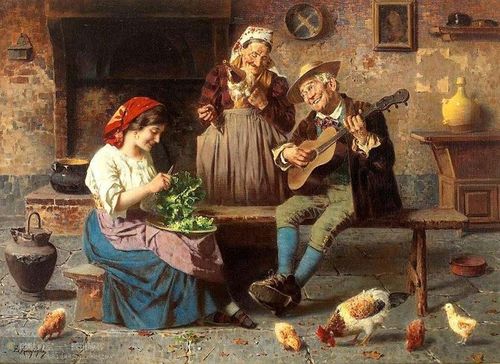 描绘意大利普通农村家庭生活场景