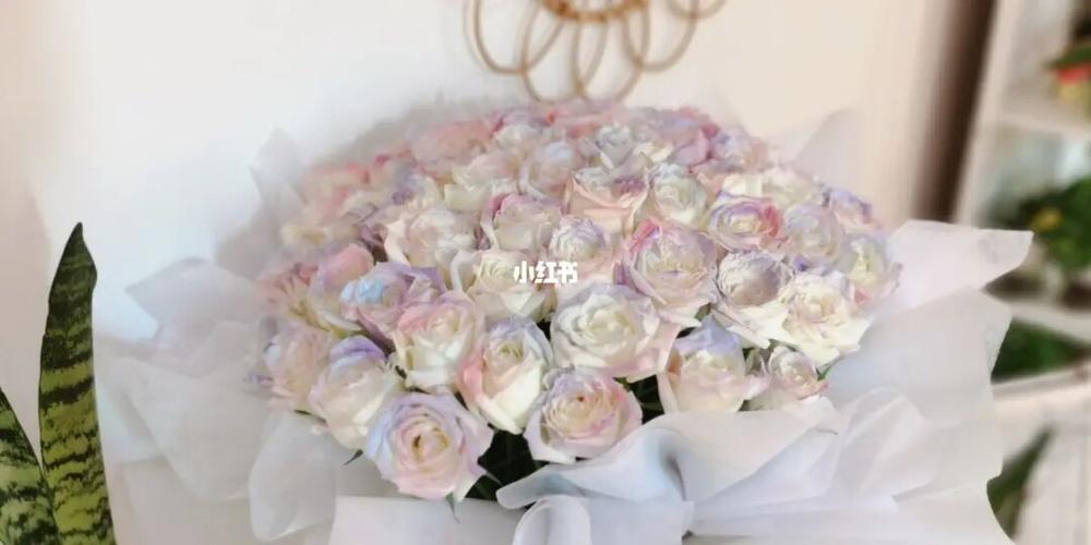 66朵人鱼姬玫瑰 这颜色绝绝子_人鱼姬_小众_花束_花店