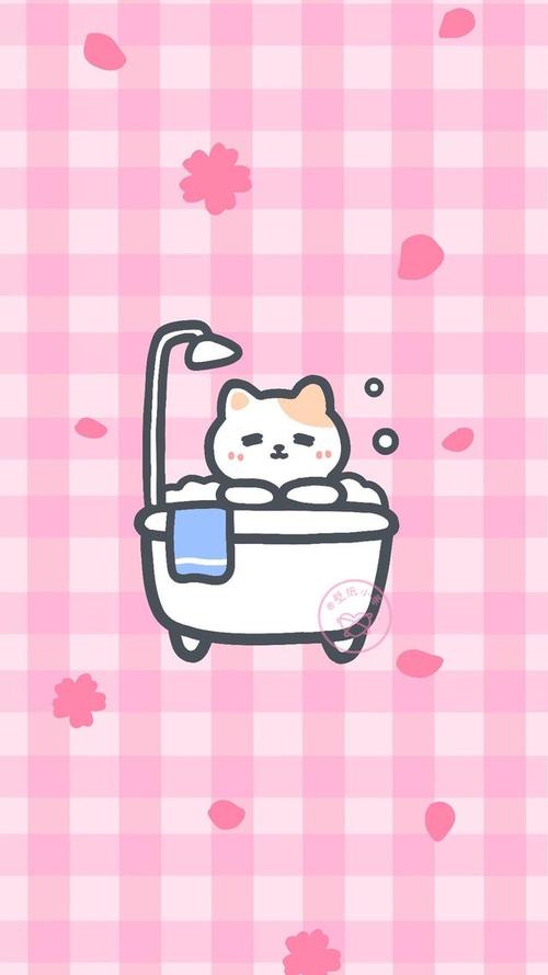 少女心格纹平铺粉红壁纸,萌萌的真可爱,青春洋溢个性