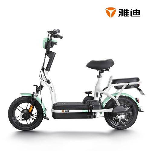 雅迪yadea新款电动车小钢炮清新靓丽迷你电动自行车透镜led大灯小钢炮