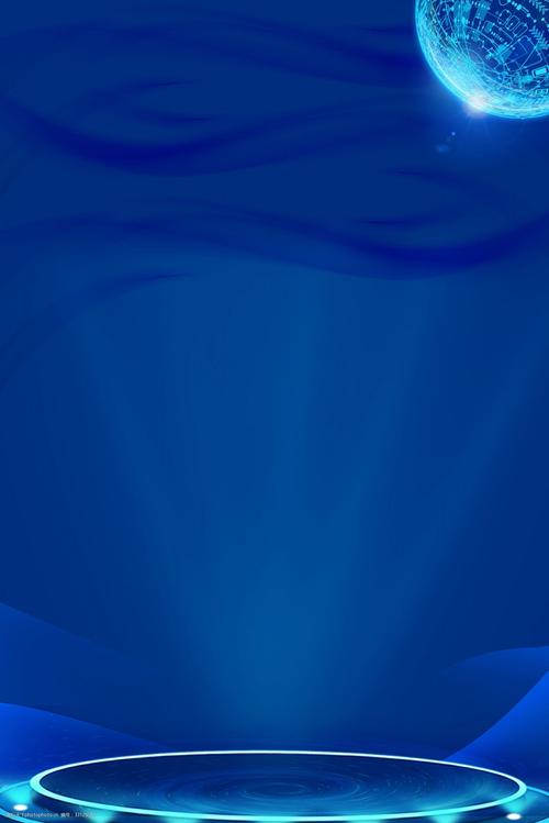 蓝色商务科技大气海报背景免费下载 科技 渐变 蓝色 粒子 商务 邀请函