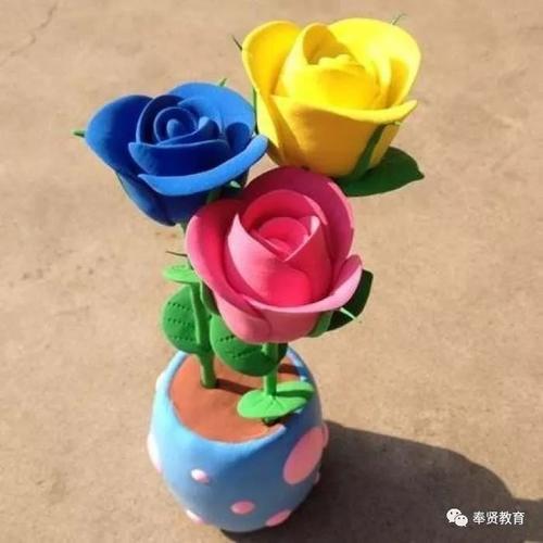 青春聚力 | 线上课程2:跟着费老师一起学做彩泥玫瑰花