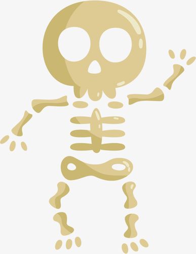 万圣节骷髅的小人