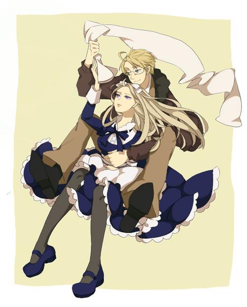 aph/hws 黑塔利亚 黑塔女子 铂金组 19岁组 十九岁组 米白 阿尔弗雷德