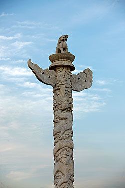 华表盘龙柱的手抄报 手抄报简单又漂亮