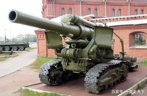 二战经典武器:"斯大林之锤"---b-4型203毫米重榴弹炮