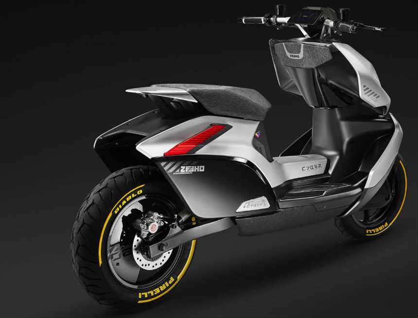 国产春风概念级摩托车亮相踏板比雅马哈还帅电机驱动
