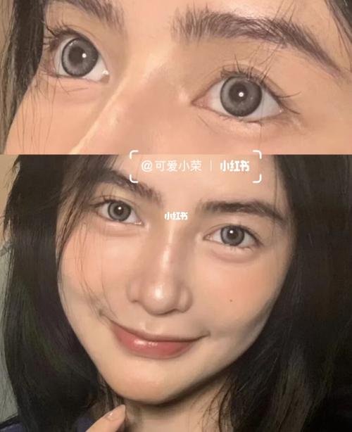 绝美银灰色美瞳俺找到啦_美瞳_美妆_彩妆