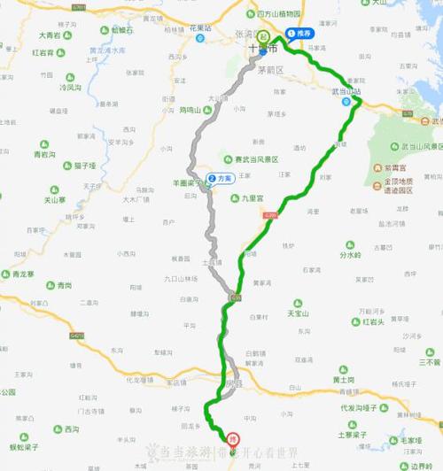 自驾路线:十堰市区 — 福银高速 — 呼北高速 — 神农路 — 呼北线 —