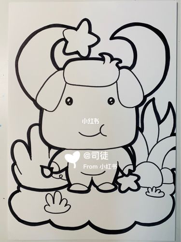 金牛座 马克笔画 儿童画_金牛座_简笔画_马克笔_简笔画教程_母婴_早教