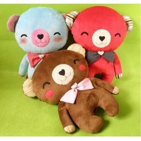 原创咪熊三兄妹可爱熊公仔生日礼物娃娃毛绒玩具