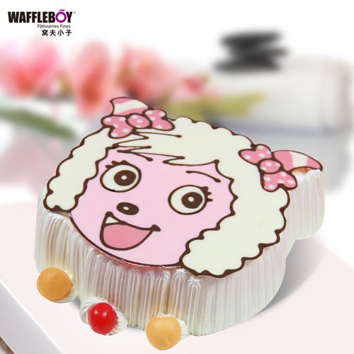 【美羊羊】窝夫小子鲜奶水果巧克力儿童生日蛋糕北京上海速递