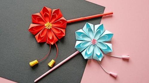 折纸大全做发簪教程