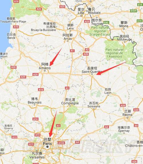 第二张地图,圣康坦的伤痕,同亚眠战役一样归属于在法国北部地区进行的