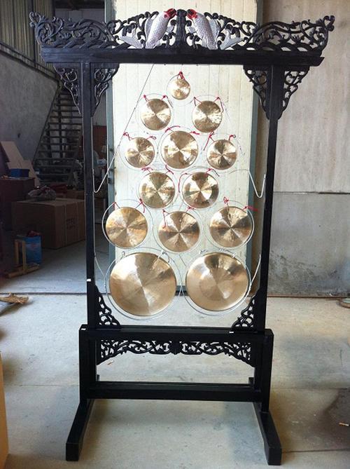 又称套锣,十面锣("十"泛指多数).由多面音高不同的