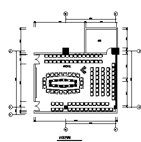 会议室设计_某会议室装饰设计cad图纸