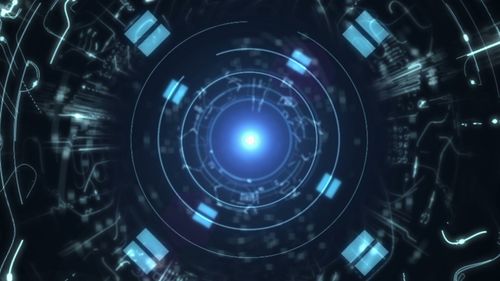 眼睛机械时空隧道_1920x1080_高清视频素材下载(编号