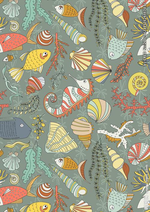 海洋元素图案图片