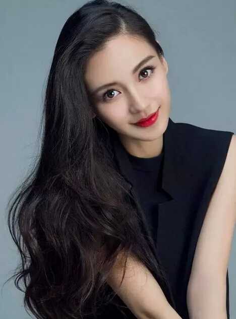 angelababy,好多人心目中的女神,长发的angelababy,无论是烫发,直发