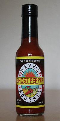 dave"s ghost pepper naga jolokia hot sauce