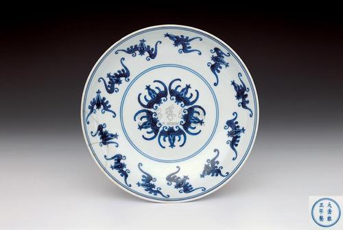 【雍正 青花蝠纹盘】拍卖品_图片_价格_鉴赏_清代青花