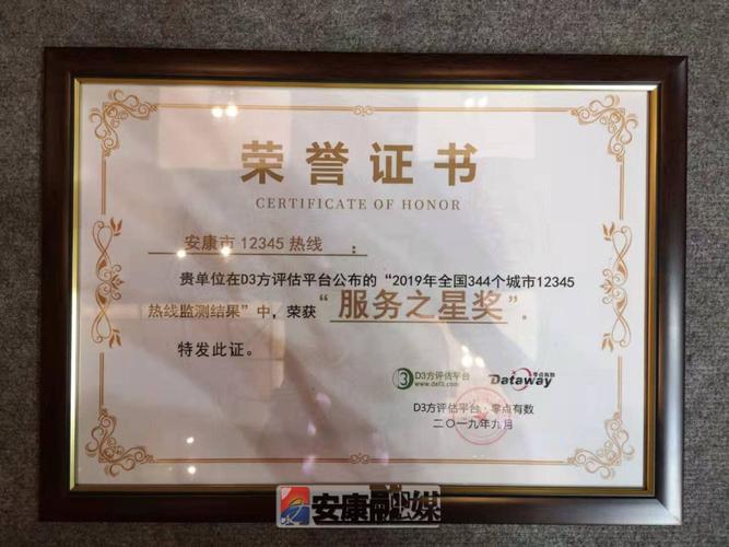 报喜了!我市12345便民服务中心荣获"服务之星奖" || 897喜讯