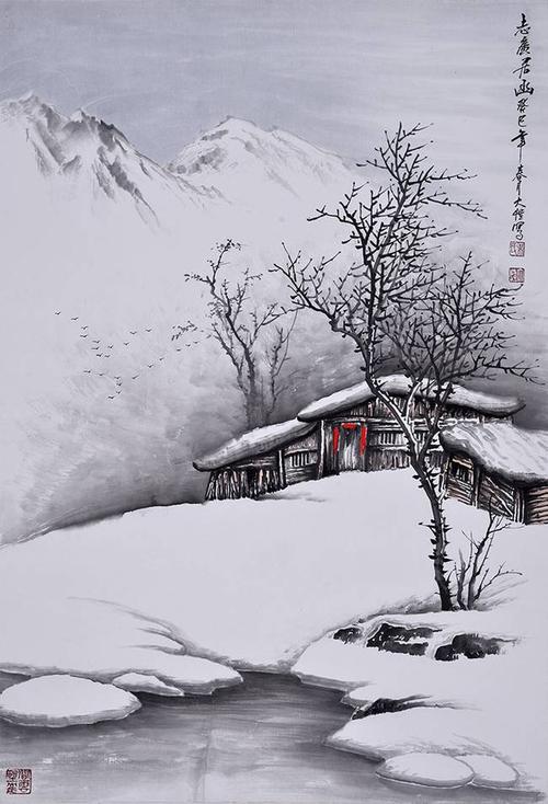 易从网带你走进吴大恺雪景山水画世界 艺术的新突破