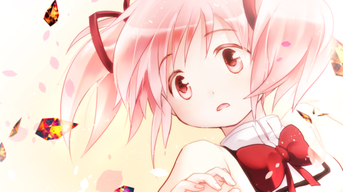 oka p站 二次元 插画 少女 动漫 魔法少女小圆 鹿目圆香 id=36449