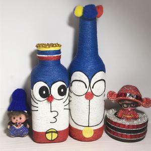 热卖diy手工作业废物利用卡通插花瓶成品