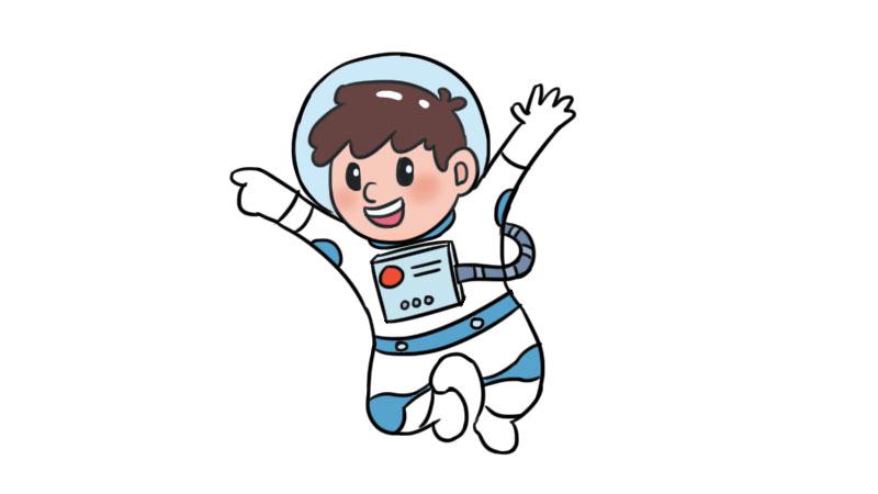 太空人简笔画
